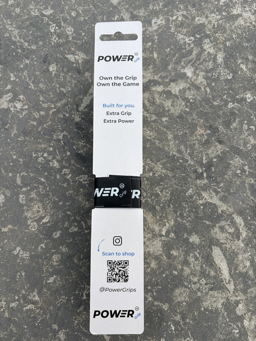 Back of the Power Grip packaging card